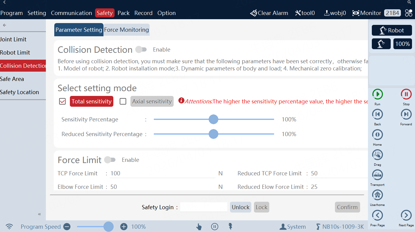 Set Collision Detection