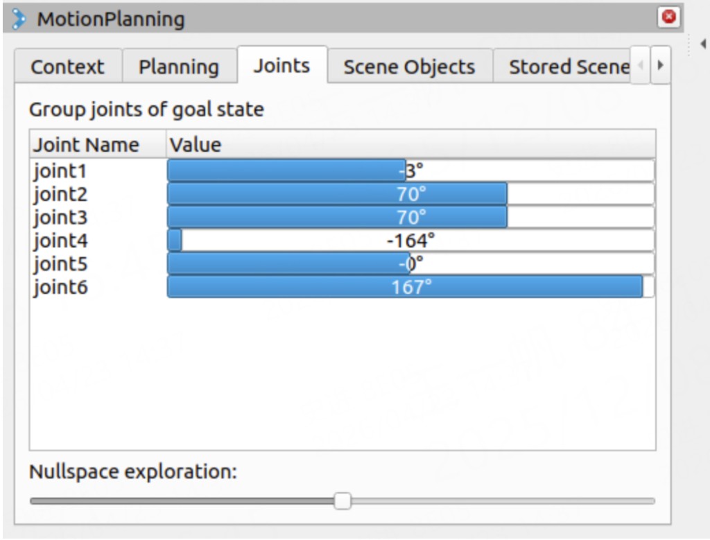 MotionPlanning Joints